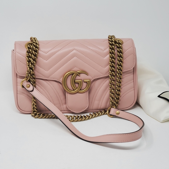 Gucci Small Marmont Matellasse Leather Crossbody - Picture 2 of 14